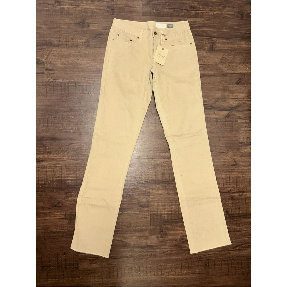 J. Hilburn NWT 5- Pocket Sueded Twill Chino Khaki Pants, Sz 31 x 36, MSRP $168